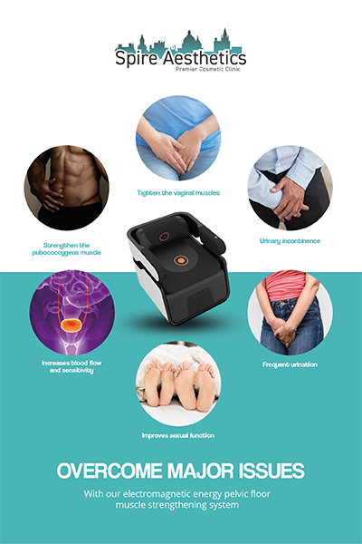 Image of EMS chair to treat Urine leakage Stoulton from Spire Aesthetics