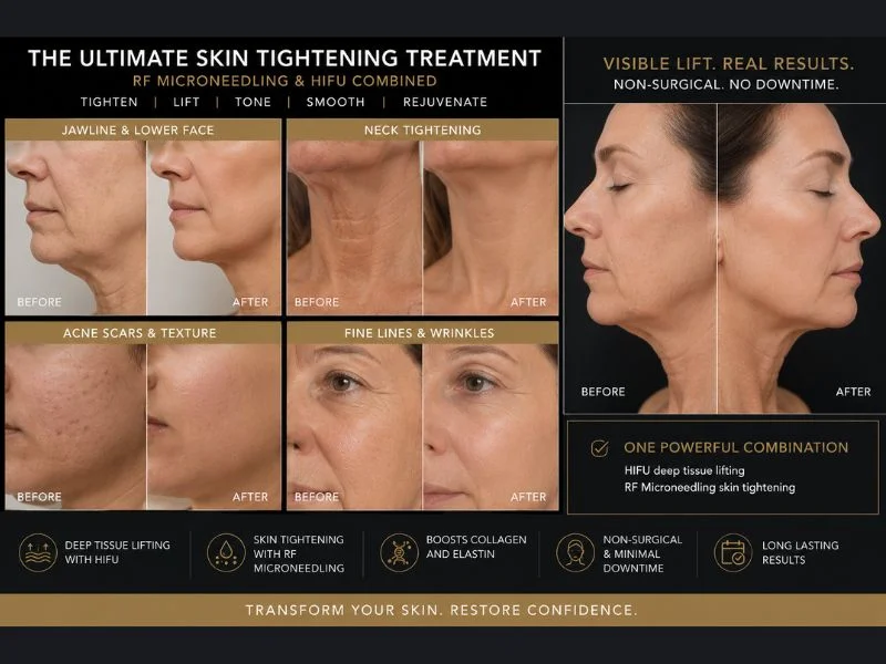 Results of combined treatment for the ultimate skin tightening treatment Stoulton